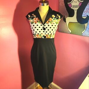 Floral rockabilly dress NWOT